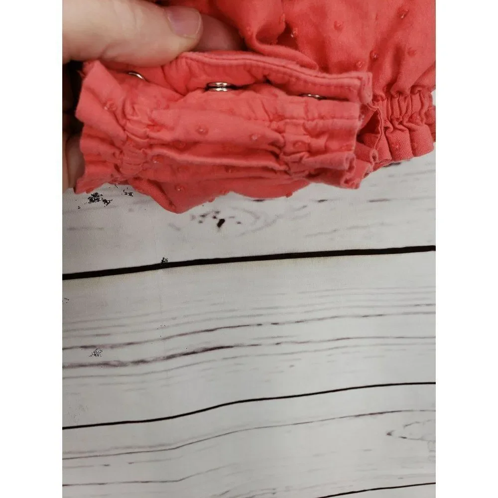 Old‎ Navy Coral Peach Pink Size 0-3 Months Infant Girls Romper